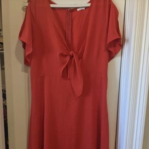 JustFab red dress. Sz large.